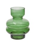 Vaza flori sticla verde 16 x 19 cm