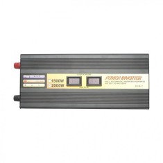 Invertor tensiune de la 12V la 220V 2000W cu protectie + USB