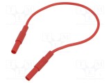 Cablu de măsurare Hirschmann 32A mufă banană 4 mm, 0,25 m, roșu