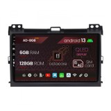 Navigatie Toyota Prado J120 (2002 - 2010), Android 13, B-Octacore 6GB RAM + 128GB ROM, 9 Inch - AD-BGB9006+AD-BGRKIT083
