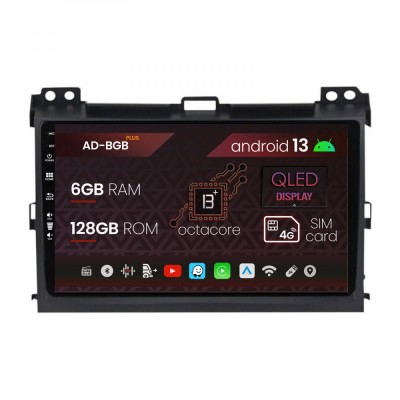 Navigatie Toyota Prado J120 (2002 - 2010), Android 13, B-Octacore 6GB RAM + 128GB ROM, 9 Inch - AD-BGB9006+AD-BGRKIT083 foto