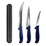 Cumpara ieftin Set profesional de macelarie, filetat transat, injunghiat, dezosat, 3 cutite, suport magnetic