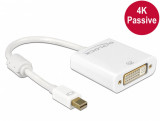 Adaptor mini Displayport la DVI T-M 1.2 4K Pasiv Alb, Delock 62606