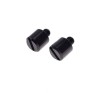 Dopuri Anulare Oglinzi Moto M8, R+L, Negru - Set 2 Bucati