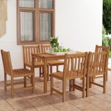 vidaXL Set mobilier grădină, 7 piese, lemn masiv de tec