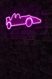 Decoratiune luminoasa LED, Formula 1 Race Car, Benzi flexibile de neon, DC 12 V, Roz, Neon Graph