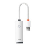 Adaptor USB la RJ45 Lan Port, 100Mbps - Baseus Lite Series (WKQX000002) - White