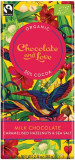 Ciocolata cu lapte Bio - Chocolate and Love Milk with Caramelised Hazelnuts &amp; Sea Salt 80g | Chocolate and Love