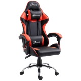 Vinsetto Fotoliu gaming fotoliu de birou chaise gamer cu suport pentru cap ergonomic &icirc;nălțime reglabilă spătar inclinabil p&acirc;nă la 135&deg; | Aosom Romania