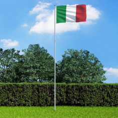 Steag Italia si stalp din aluminiu, 6 m foto