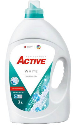 Detergent lichid pentru rufe albe Active, 3 litri, 60 spalari foto