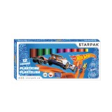 Set de modelare cu 12 culori Starpak, Hot Wheels