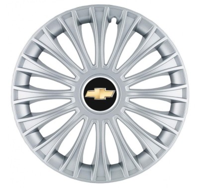 Set 4 Capace Roti, potrivite jantelor de R14, pentru Chevrolet, model dino cromat foto