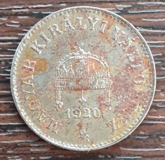 (M49) MONEDA UNGARIA - 10 FILLER 1920 FIER, MAI RARA