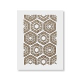 Cumpara ieftin Sablon Perete vopsire, tencuiala 900x600x0.7mm Scandinavian Geometric Refolosibil, model MXSP7042