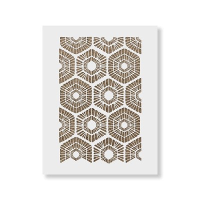 Sablon Perete vopsire, tencuiala 900x600x0.7mm Scandinavian Geometric Refolosibil, model MXSP7042 foto