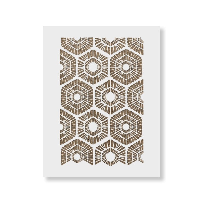 Sablon Perete vopsire, tencuiala 900x600x0.7mm Scandinavian Geometric Refolosibil, model MXSP7042