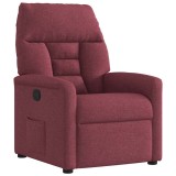 VidaXL Fotoliu rabatabil, roșu vin, material textil 4015545