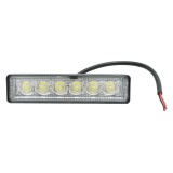 Lampa LED tip bara 18W, 6 LED-uri, 10-60V, flood 60&deg;, 160x43x42 mm