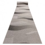 Traversa sisal Floorlux model 20212 argint si negru, 120 cm, Dreptunghi