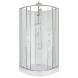 Cabină de duș cu hidromasaj Wega White 90x90