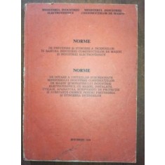 Norme de prevenire si stingere a incendiilor in ramura industriei constructiilor de masini