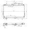 Radiator racire Hyundai Matrix (Fc), 06.2001-04.2008, Motorizare 1, 5 60kw Diesel, tip climatizare Cu/fara AC, cutie Manuala, dimensiune 622x360x18mm
