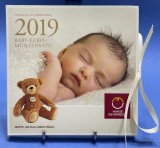 AUSTRIA 2019 - Set monetarie 1 cent-2 euro &ldquo;Coin Set Baby&rdquo; -folder/ BU, Europa
