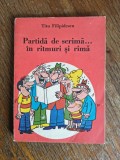 Partida de scrima ...in ritmuri si rima - Titu Filipidescu, Caricaturi Adrian Andronic, 1983 / R8P3F