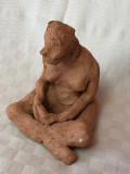 Cumpara ieftin Sculptura in ceramica lut semnata HG, nud de femeie, Nuduri, Europa