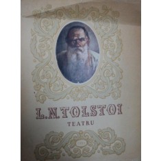 TEATRU DE L. N. TOLSTOI, COPERTA SI ORNAMENTELE DE S. SERGIU, 1953