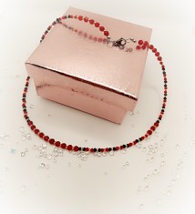 Colier cristale inox foto