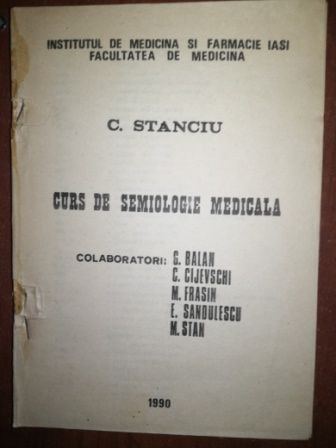 Curs de semiologie medicala- C. Stanciu