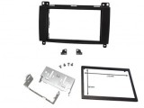 Cadru radio 2DIN cu console metalice + rama (173&times;98 mm) Mercedes, VW 2005-