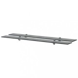 vidaXL Rafturi suspendate, 2 buc., 100 x 10 cm, sticlă, 8 mm