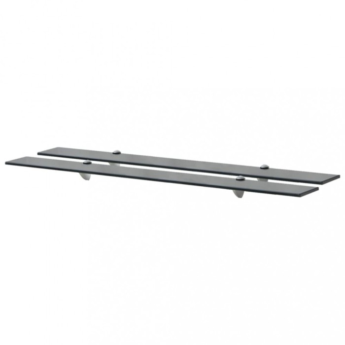 vidaXL Rafturi suspendate, 2 buc., 100 x 10 cm, sticlă, 8 mm 3051509