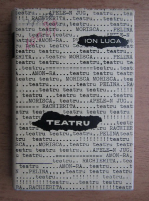 Ion Luca - Teatru (1963, editie cartonata) foto