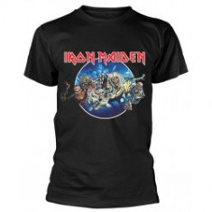 Tricou Unisex Iron Maiden: Wasted Years Circle foto