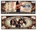 !!! SUA = FANTASY NOTE (TJ6) = BON SCOTT SI TRUPA &#039;&#039; AC / DC &#039;&#039; - 2015 - UNC