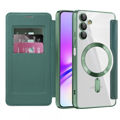 Husa MagSafe pentru Samsung Galaxy A05s A057, Techsuit, SmartMag Book, Verde foto