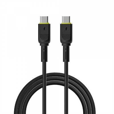 Cablu Date si Incarcare USB-C - USB-C WiWu Wi-C034, 60W, 1.2m, Negru foto