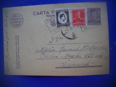 HOPCT 177 E SURDUC-TIMIS-CENZURA MILITARA 1946 -CARTE POSTALA-REGAT-CIRCULATA