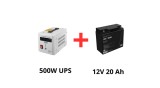 Volt Polska Alimentare ne&icirc;ntreruptibilă pentru pompe de circulație 500W + Green Cell acumulator 20Ah