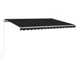 Cumpara ieftin Copertina electrica cu LED si senzor 3,5 x 2,5 m Antracit