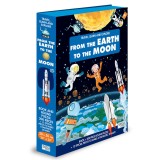 Cunoaste, invata si exploreaza - Puzzle De la pamant pana la luna (200 piese) PlayLearn Toys, Sassi
