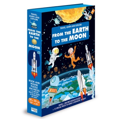 Cunoaste, invata si exploreaza - Puzzle De la pamant pana la luna (200 piese) foto