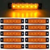 Lampa Laterala LED 6 SMD, 24V, Galbena, Universala Camion, Remorca, Utilitara, 9.5cm