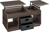 Cumpara ieftin Masuta de cafea extensibila Vasagle Cafeniu 100x50x48.5 cm