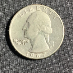 Moneda quarter dollar 1967 USA