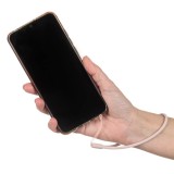 Bratara pentru telefon din silicon roz nude 13 cm, CMCLASS